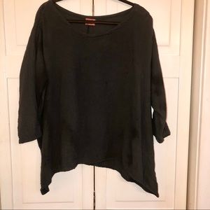 Oh my gauze size 3 (xxl) gray top